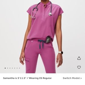 Figs Rafaela top and Zamora joggers